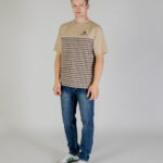 T-shirt Aquascutum ACTIVE CLUB CHECK LOGO T-SHIRT Beige - Foto 2