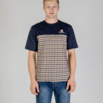 T-shirt Aquascutum ACTIVE CLUB CHECK LOGO T-SHIRT Blu - Foto 1