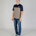 T-shirt Aquascutum ACTIVE CLUB CHECK LOGO T-SHIRT Blu - Foto 2