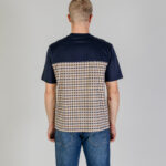 T-shirt Aquascutum ACTIVE CLUB CHECK LOGO T-SHIRT Blu - Foto 3