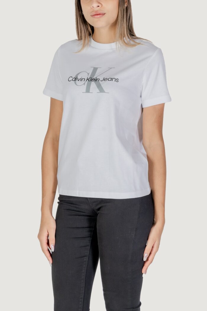 T-shirt Calvin Klein SS MONOLOGO ARCHIVE Bianco