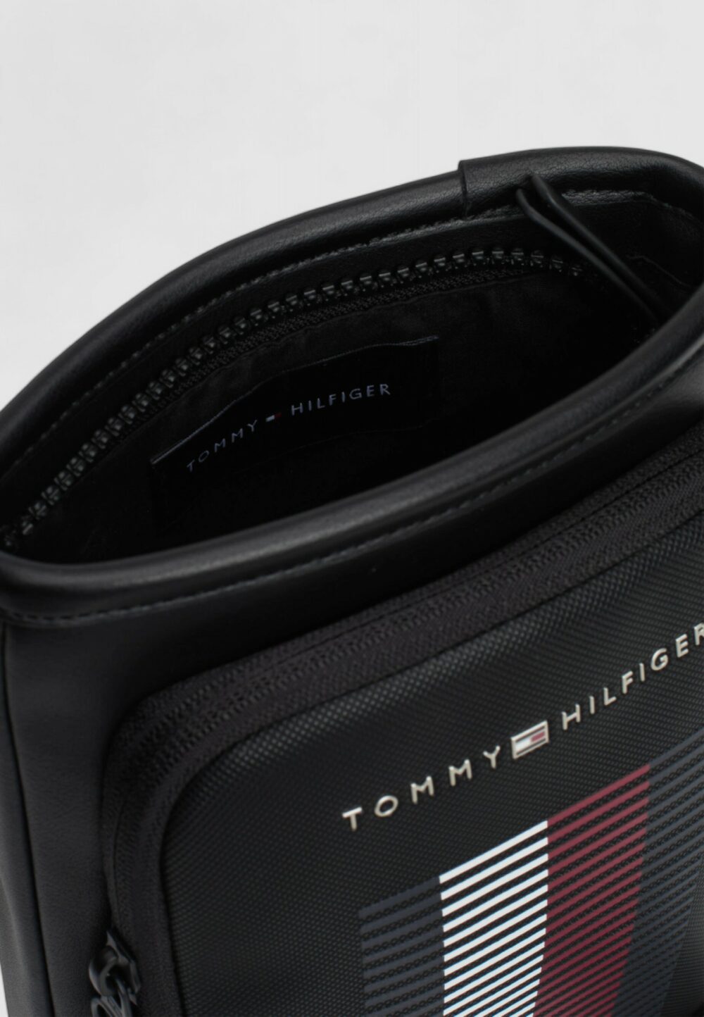 Tracolla Tommy Hilfiger TH FOUNDATION PIQ MINI CROSSOVER Nero - Foto 4