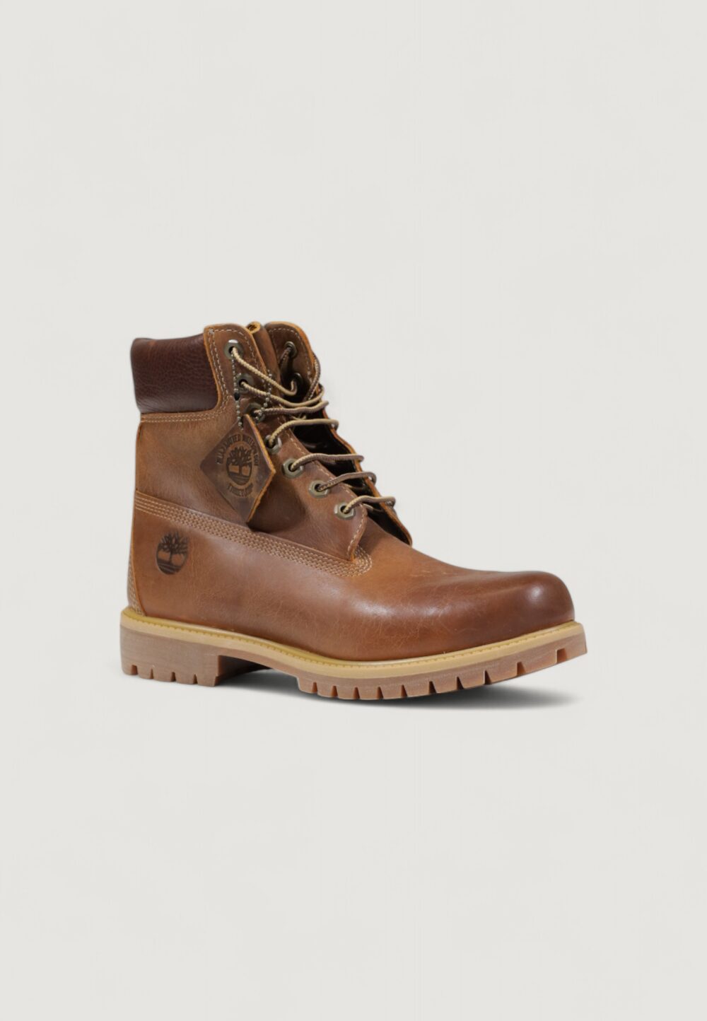 Anfibi TIMBERLAND 6 IN LACE WATERPROOF BOOT Marrone - Foto 2