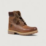 Anfibi TIMBERLAND 6 IN LACE WATERPROOF BOOT Marrone - Foto 2