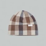 Berretto Aquascutum ACTIVE MACRO CHECK BEANIE MACRO CLUB Beige - Foto 1