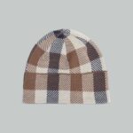 Berretto Aquascutum ACTIVE MACRO CHECK BEANIE MACRO CLUB Beige - Foto 3