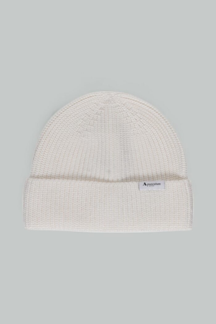 Berretto Aquascutum ACTIVE BEANIE LOGO Bianco – AA_A004_CP010