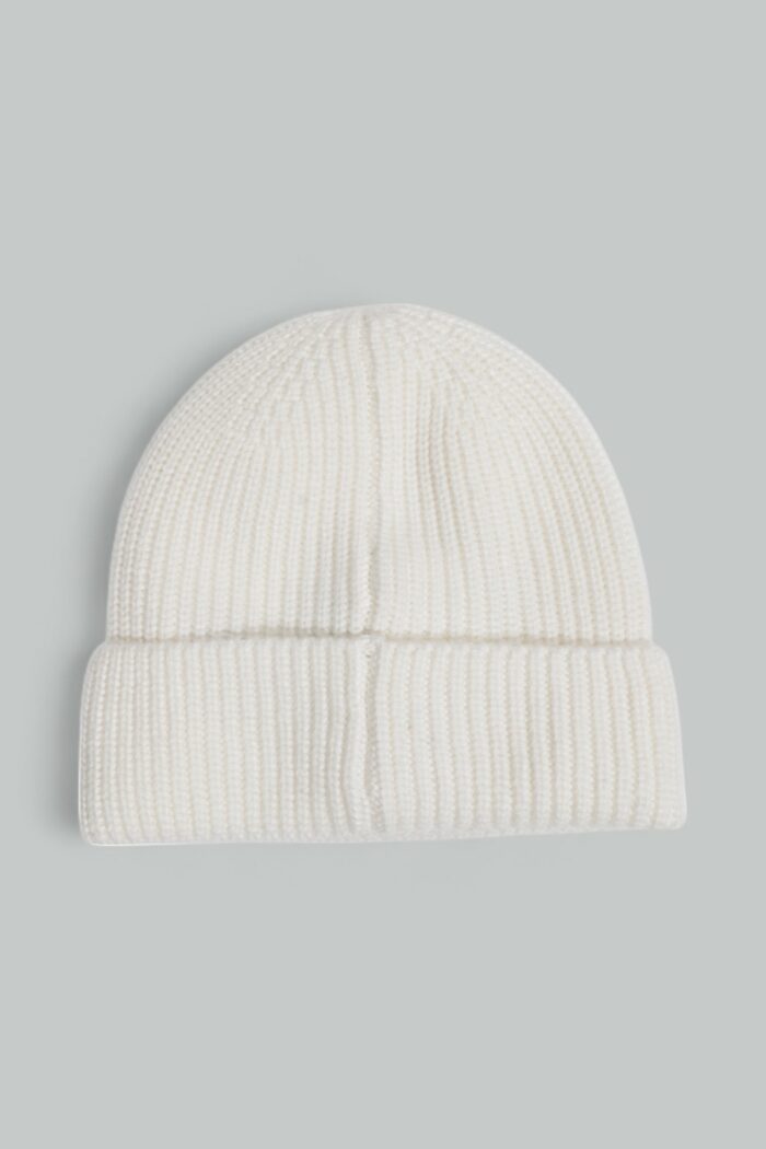 Berretto Aquascutum ACTIVE BEANIE PATCH Bianco