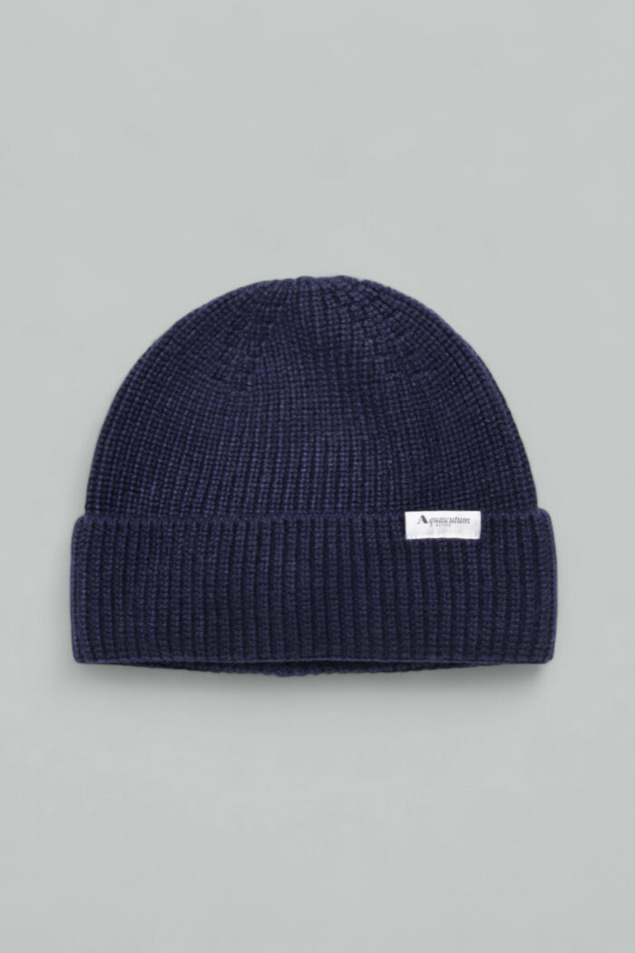 Berretto Aquascutum ACTIVE BEANIE LOGO Blu – AA_A004_CP010