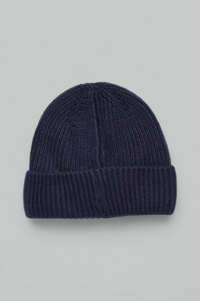 Berretto Aquascutum ACTIVE BEANIE PATCH Blu – AA_A004_CP011