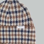 Berretto Aquascutum CLUB CHECK BEANIE Blu - Foto 3