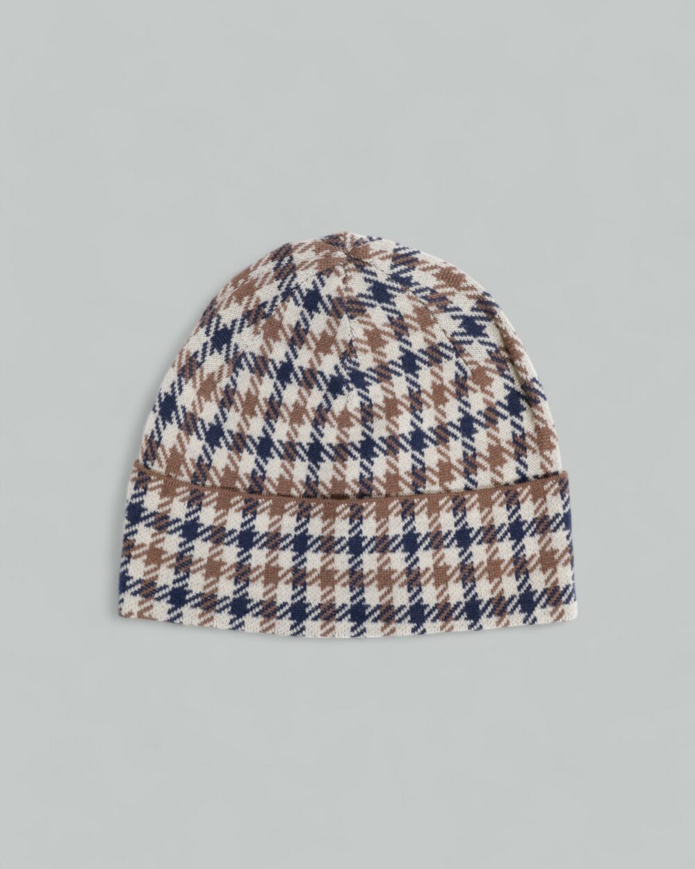 Berretto Aquascutum CLUB CHECK BEANIE Blu - Foto 2