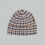 Berretto Aquascutum CLUB CHECK BEANIE Blu - Foto 2