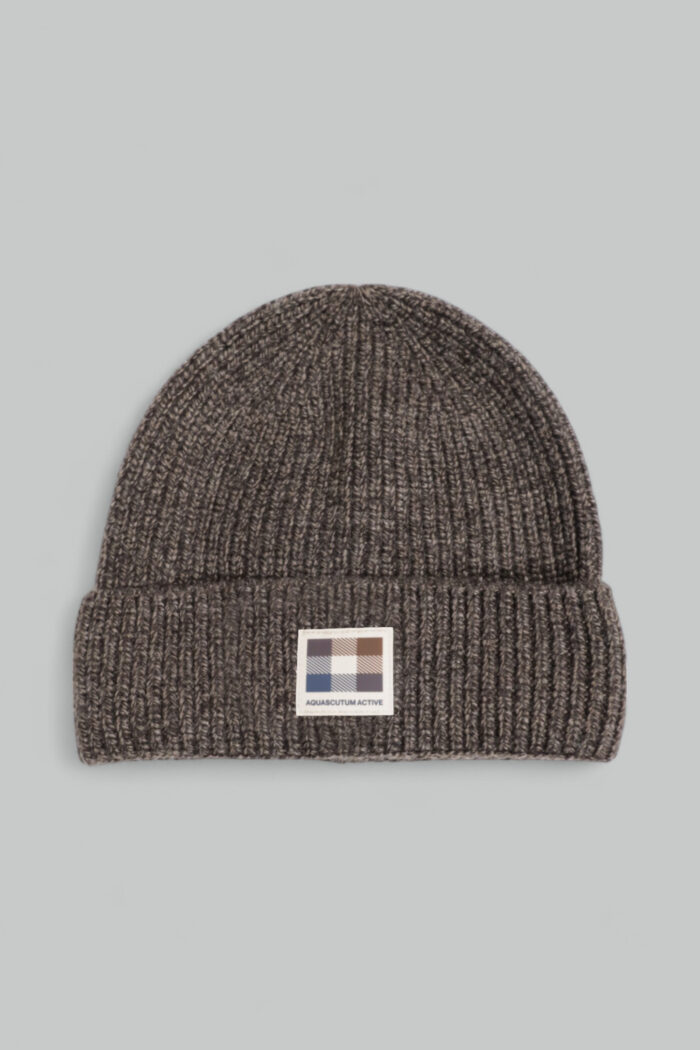 Berretto Aquascutum ACTIVE BEANIE PATCH Marrone