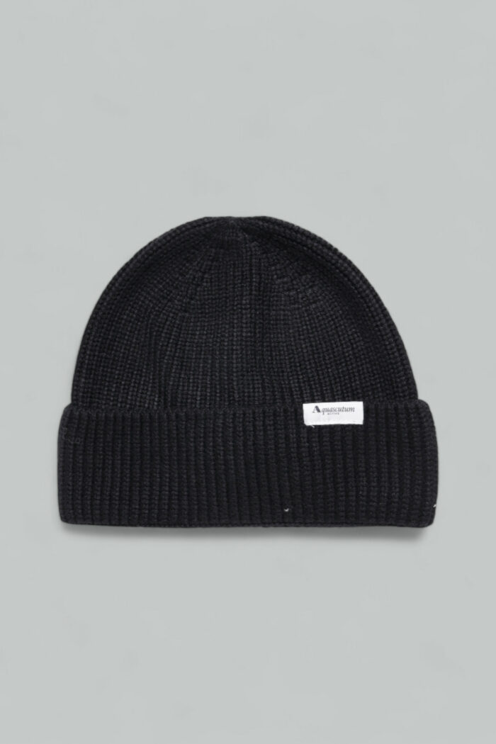 Berretto Aquascutum ACTIVE BEANIE LOGO Nero – AA_A004_CP010