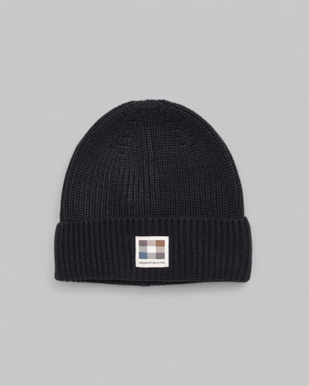 Berretto Aquascutum ACTIVE BEANIE PATCH Nero - Foto 1