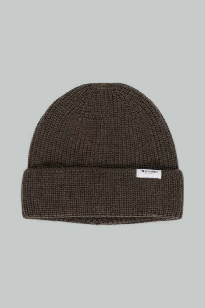 Berretto Aquascutum ACTIVE BEANIE LOGO Verde Oliva – AA_A004_CP010