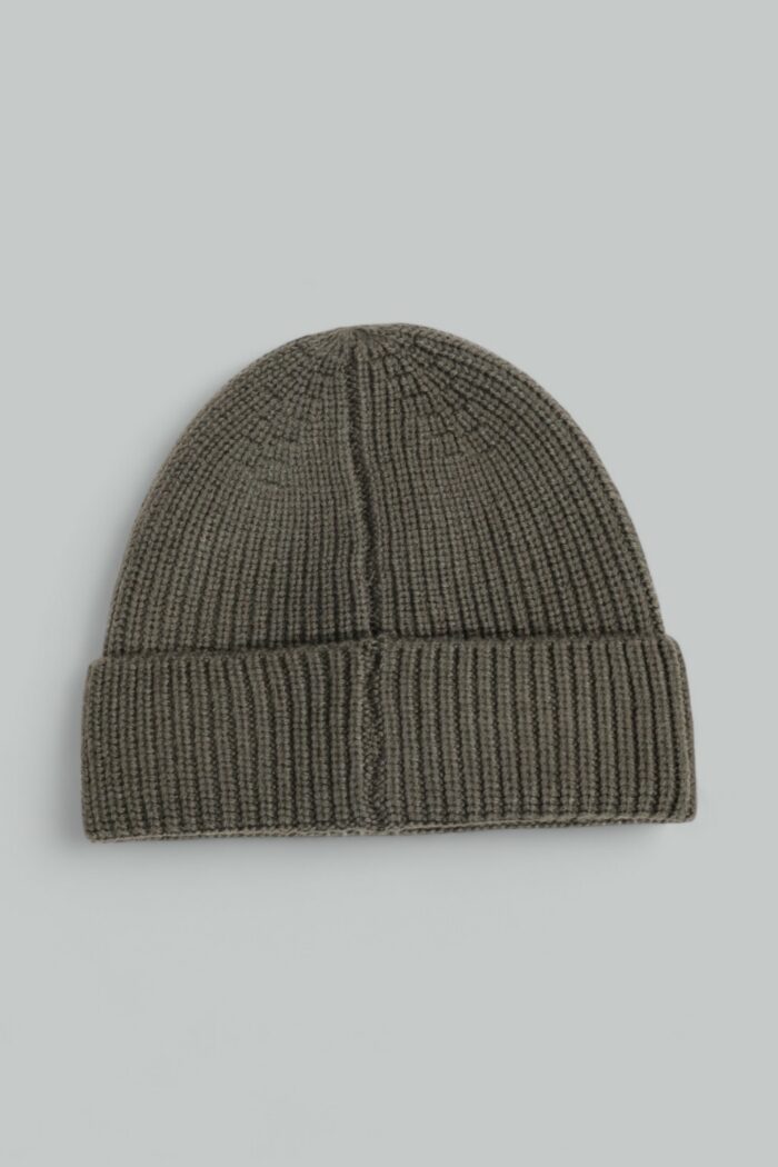 Berretto Aquascutum ACTIVE BEANIE PATCH Verde Oliva