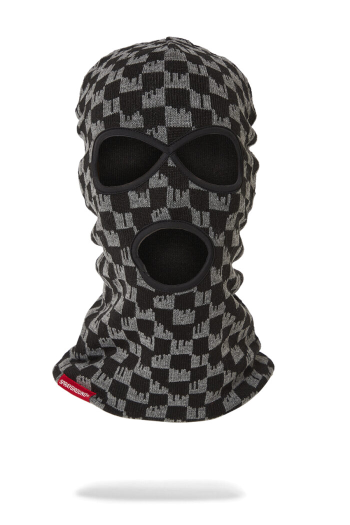 Berretto Sprayground CHECKERED DRIP MASK Nero