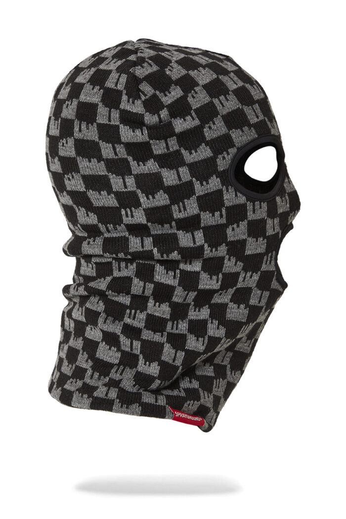 Berretto Sprayground CHECKERED DRIP MASK Nero