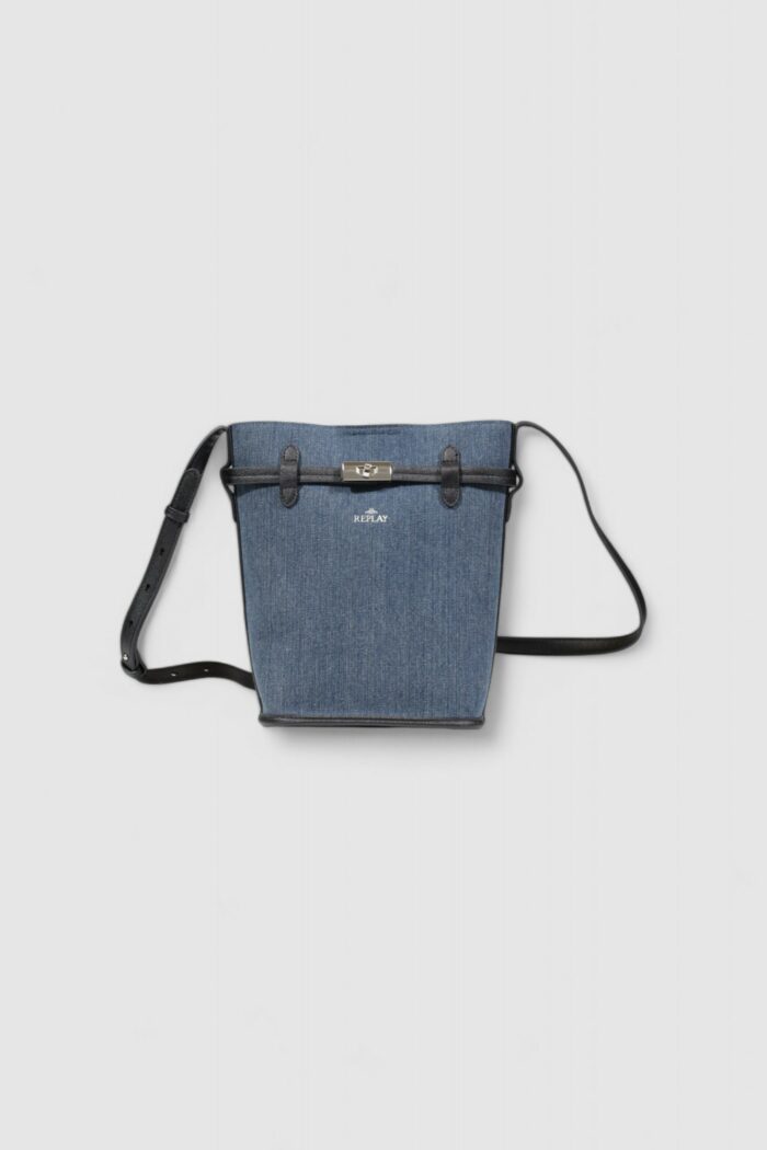 Borsa Replay PU Blue Denim