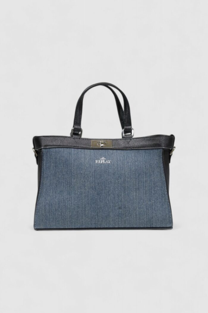 Borsa Replay PU Blue Denim