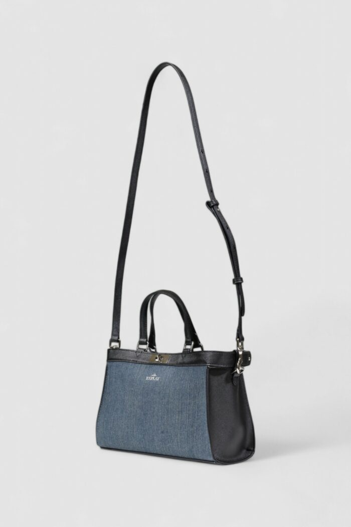 Borsa Replay PU Blue Denim