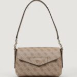 Borsa Guess ECO BRENTON FLAP SHOULDER Beige scuro - Foto 1