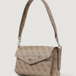 Borsa Guess ECO BRENTON FLAP SHOULDER Beige scuro - Foto 2