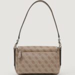 Borsa Guess ECO BRENTON FLAP SHOULDER Beige scuro - Foto 3