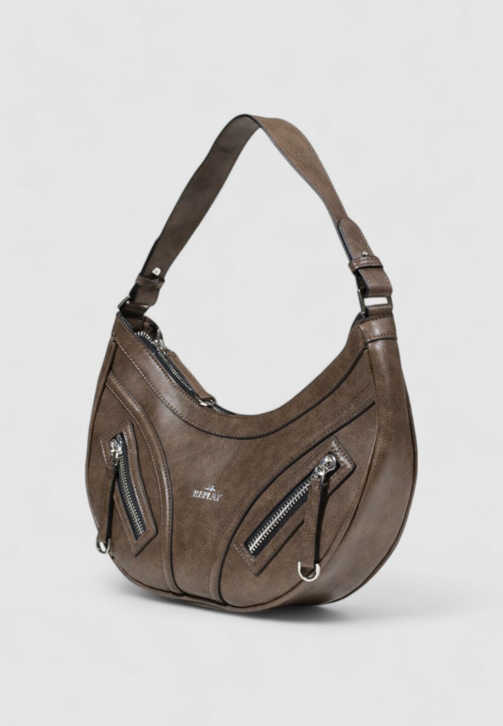 Borsa Replay VINTAGE PU Taupe - Foto 4