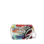 Borsa Sprayground FUR GRAFF POUCHETTE Bianco - Foto 2