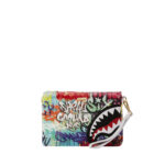 Borsa Sprayground FUR GRAFF POUCHETTE Bianco - Foto 4