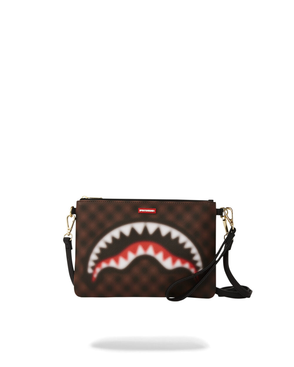 Borsa Sprayground SHARKS IN PARIS BLUR POUCHETTE Marrone - Foto 1