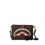 Borsa Sprayground SHARKS IN PARIS BLUR POUCHETTE Marrone - Foto 1