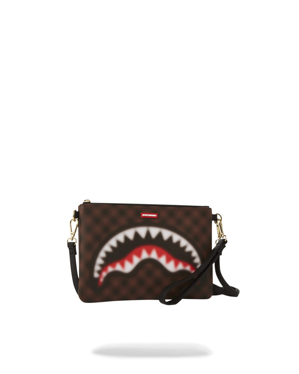 Borsa Sprayground SHARKS IN PARIS BLUR POUCHETTE Marrone - Foto 2