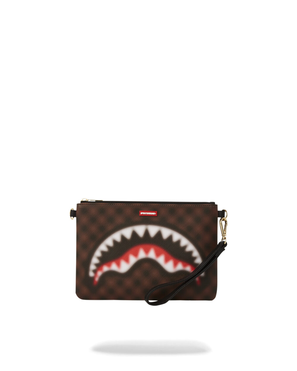 Borsa Sprayground SHARKS IN PARIS BLUR POUCHETTE Marrone - Foto 4