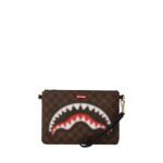 Borsa Sprayground SHARKS IN PARIS BLUR POUCHETTE Marrone - Foto 4