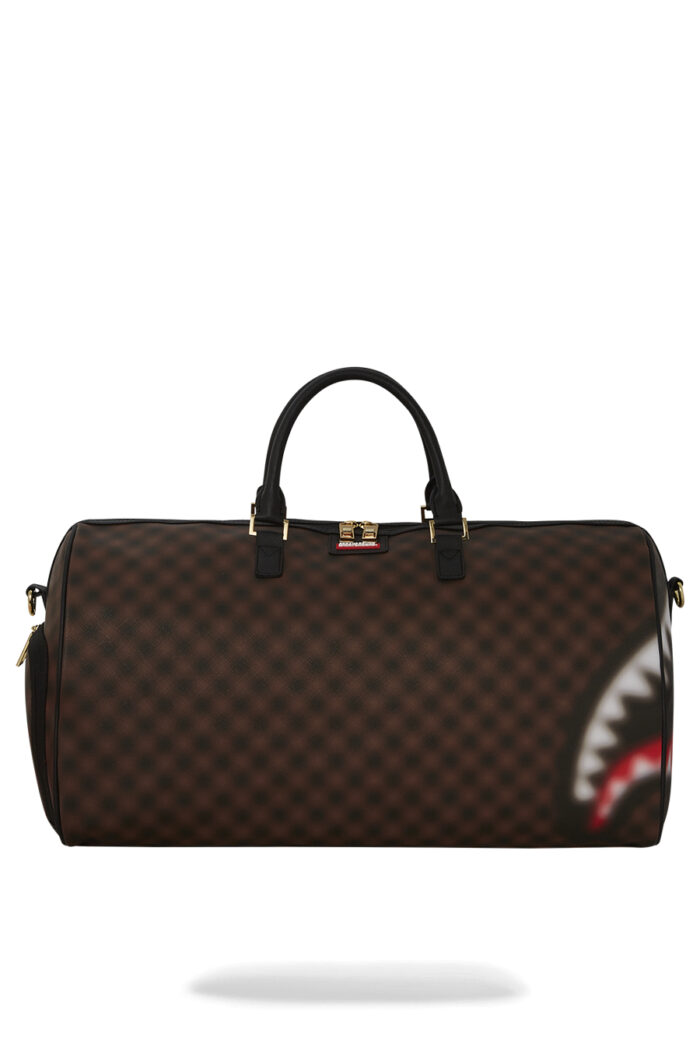 Borsa Sprayground SHARKS IN PARIS BLUR DUFFLE Marrone