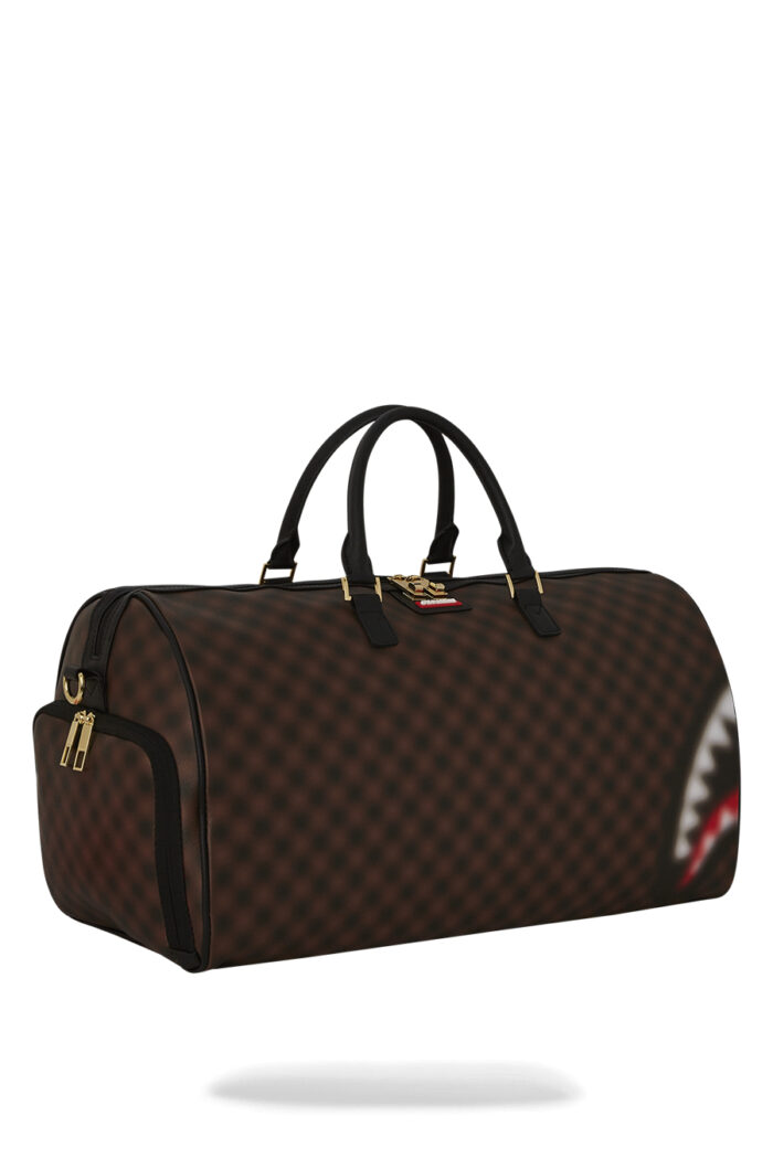 Borsa Sprayground SHARKS IN PARIS BLUR DUFFLE Marrone