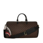 Borsa Sprayground SHARKS IN PARIS BLUR DUFFLE Marrone - Foto 4