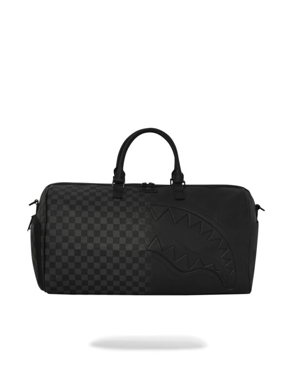 Borsone Sprayground HALF SPRITZ BLACK/GREY CHECK DUFFLE Nero - Foto 1