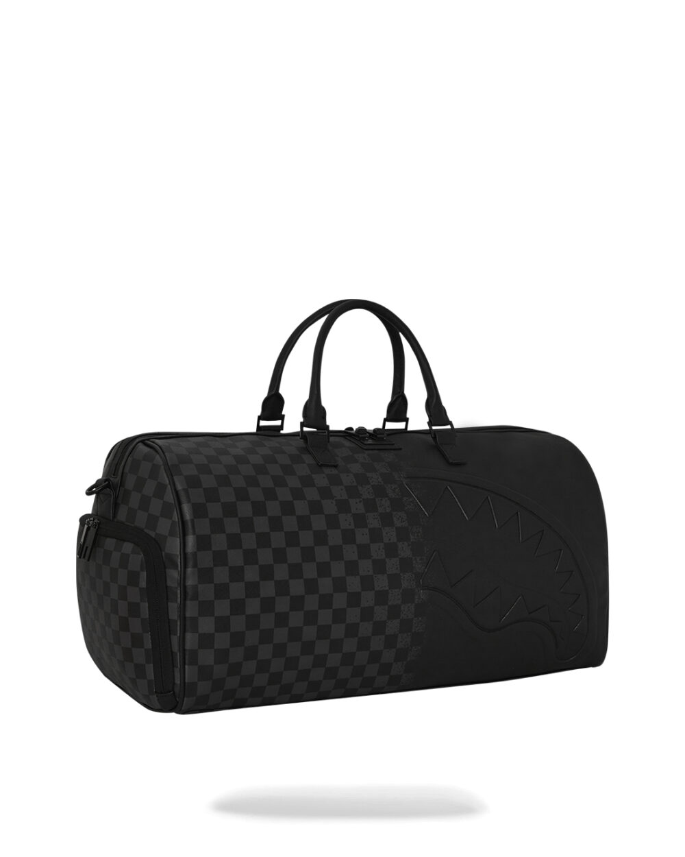 Borsone Sprayground HALF SPRITZ BLACK/GREY CHECK DUFFLE Nero - Foto 2