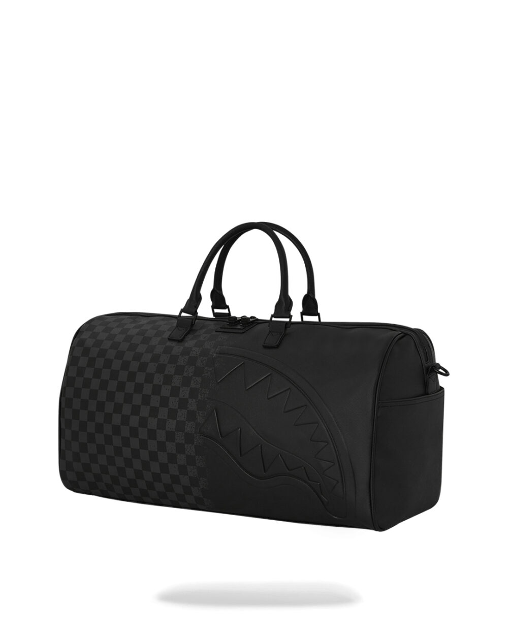 Borsone Sprayground HALF SPRITZ BLACK/GREY CHECK DUFFLE Nero - Foto 3