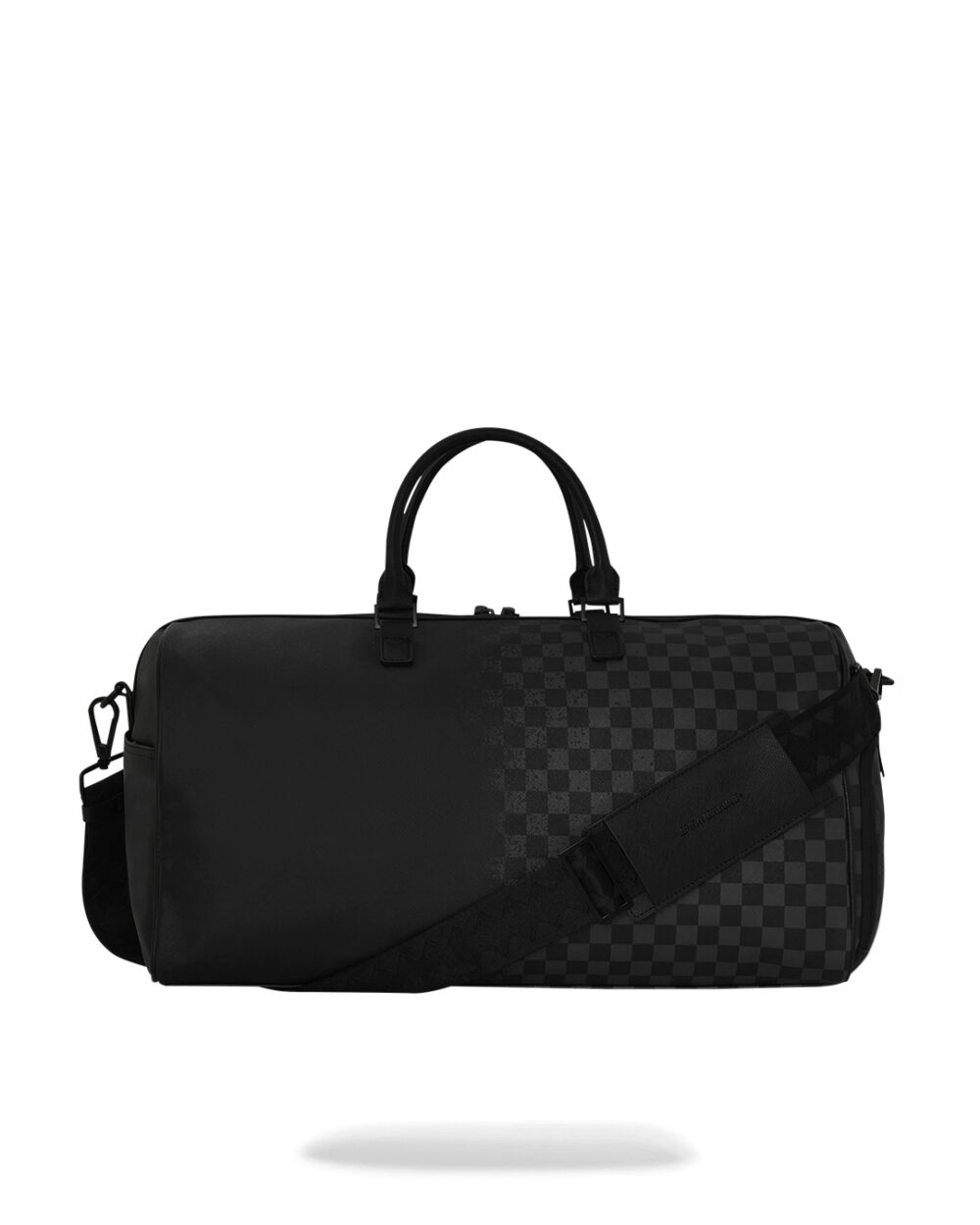 Borsone Sprayground HALF SPRITZ BLACK/GREY CHECK DUFFLE Nero - Foto 4