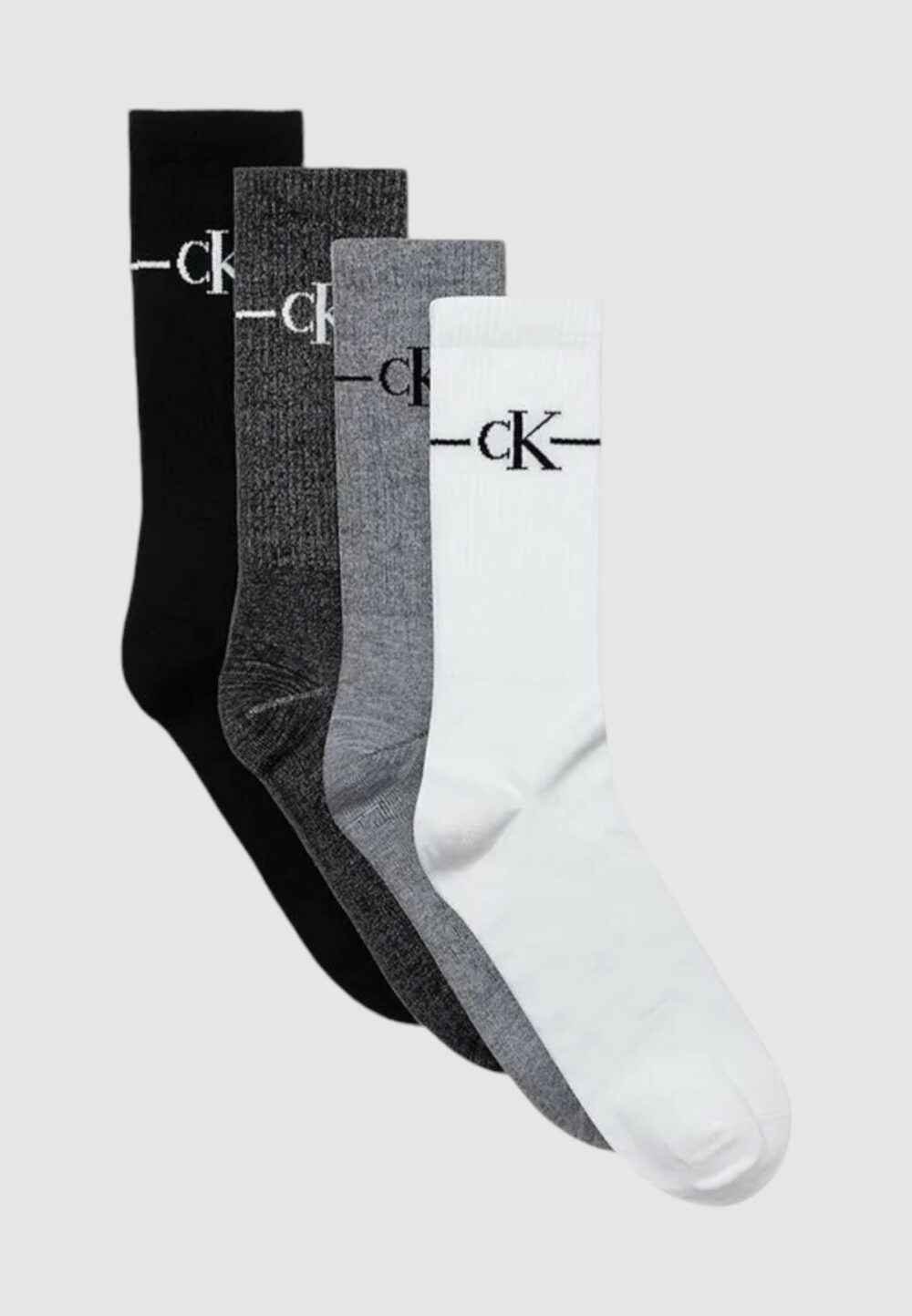 Calzini Lunghi Calvin Klein CKJ MEN SOCK 4P GIFTBOX Black-White - Foto 4