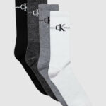 Calzini Lunghi Calvin Klein CKJ MEN SOCK 4P GIFTBOX Black-White - Foto 4