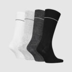 Calzini Lunghi Calvin Klein CKJ MEN SOCK 4P GIFTBOX Black-White - Foto 3