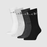 Calzini Lunghi Calvin Klein CKJ MEN SOCK 4P GIFTBOX Black-White - Foto 2