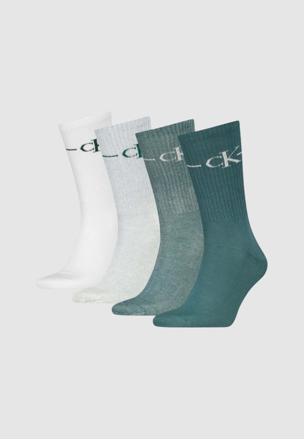 Calzini Lunghi Calvin Klein CKJ MEN SOCK 4P GIFTBOX Grigio - Foto 2